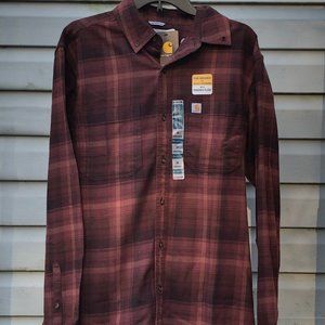 Brand New Red Carhartt Button Down Long Sleeve